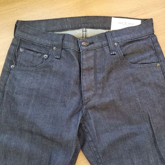 Men's NWOT Rag & Bone Slim Blue Jeans - Picture 4 of 8